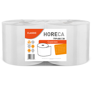 Industrial paper roll HORECA CLASSIC TYPE 650/20 2 rolls